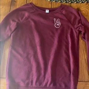 Old Navy Peace Sign crewneck
